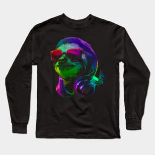 Sloth DJ Long Sleeve T-Shirt